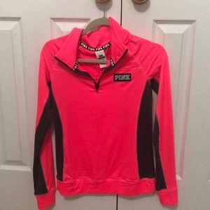 PINK quarter zip sweatshirt